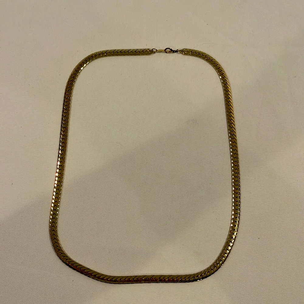 14kgp Men’s Harringbone Necklace